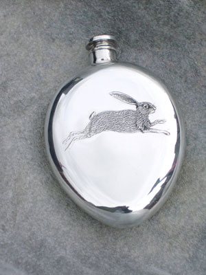 Holland & Holland Embossed Hare Flask