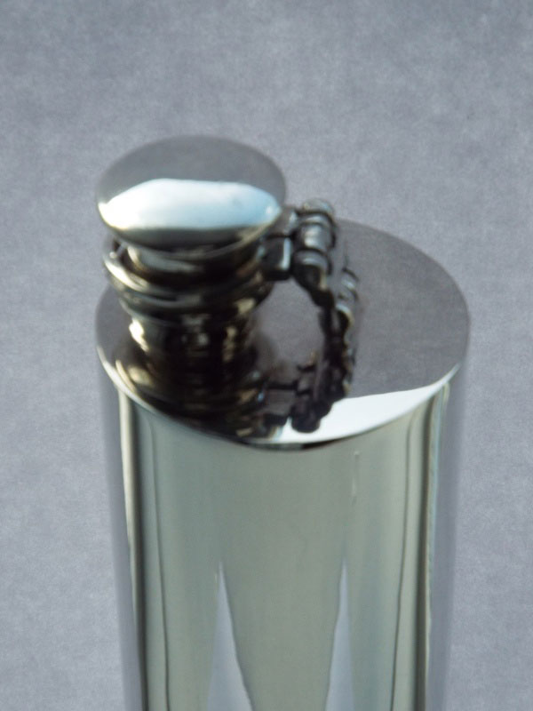 Pewter Saddle Flask (F029)