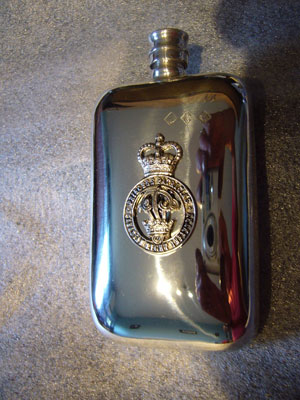 Princess Patricia's Canadian Light Infantry famous pewter flask